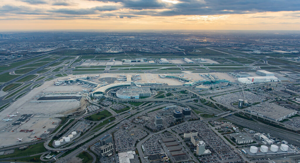 Toronto Pearson aerial view